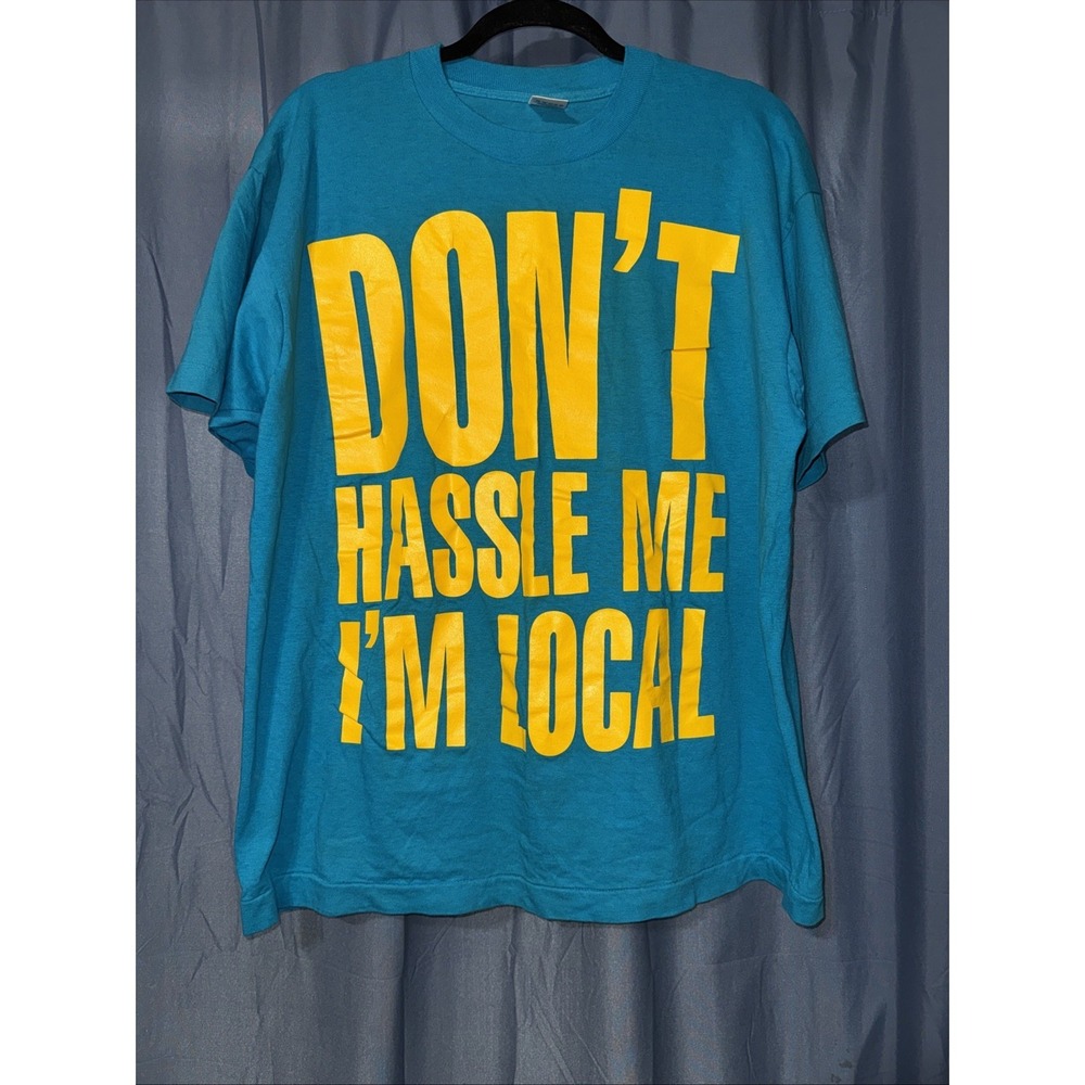 Vintage What About Bob? Movie Promo Tee XL Don't Hassle Me I'm Local Touchstone